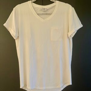 Classic White V-Neck Tee